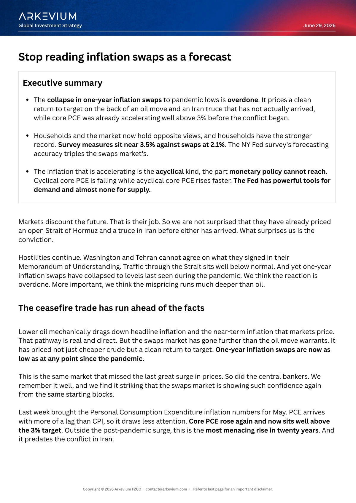 Arkevium Global Investment Strategy